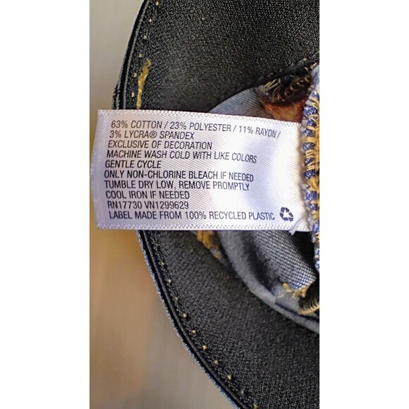 Knox Rose Women's Mid-Rise Straight Leg Embroidered Jeans, Size‎ 10 - Picture 7 of 7